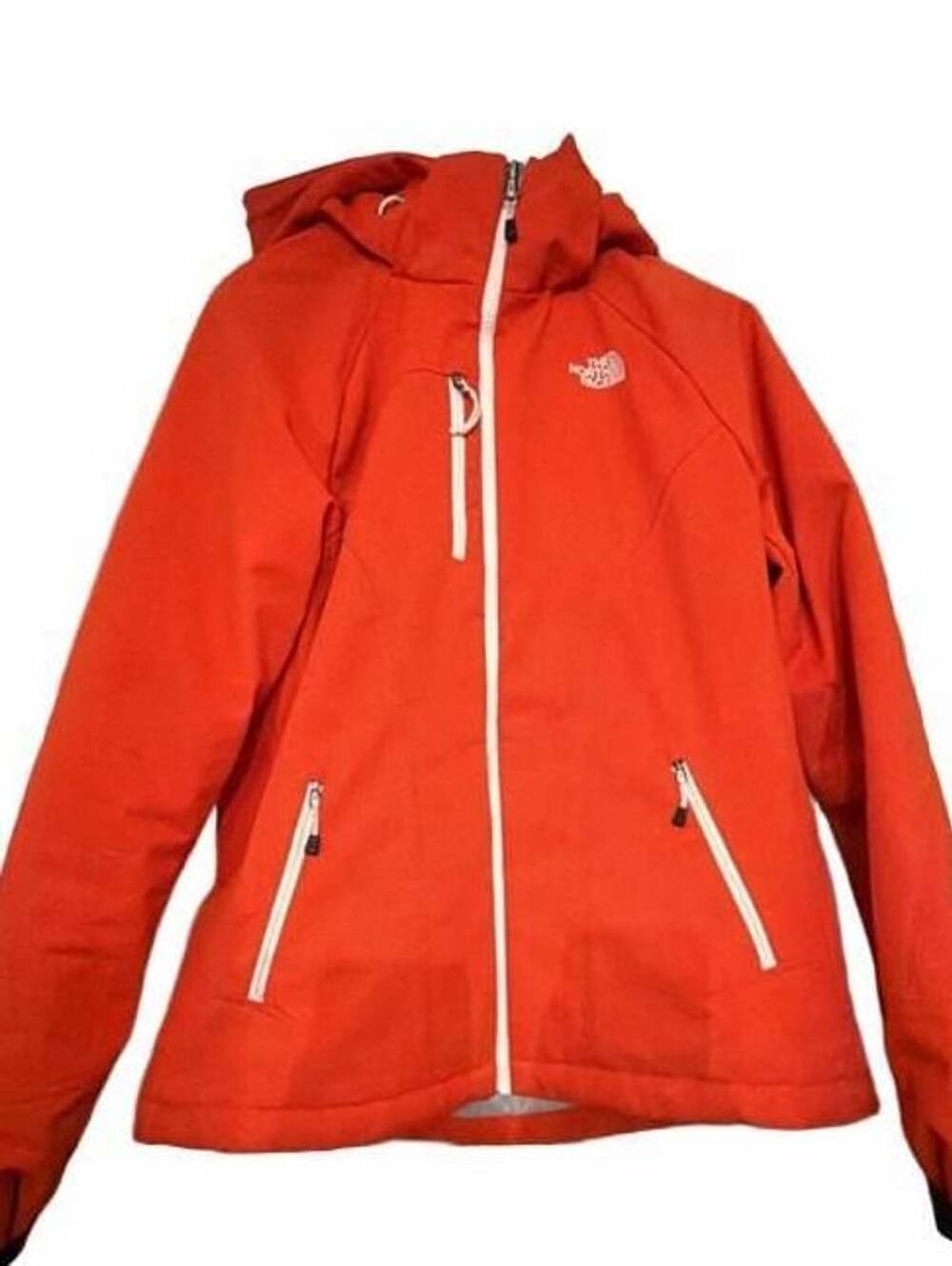 The North Face Women's Orange Hooded Winter Ski Jacket Size Medium